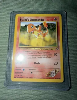Pokemon Blaine's Charmander 6/132 Gym Heroes Card 2000 - Image 1