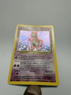 Pokemon Mewtwo Base Set Holo Rare Card 10/102 60 HP English Basic Psychic - Image 2