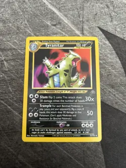 Tyranitar 31/75 Neo Discovery Regular Pokemon Card LP-MP - Image 1