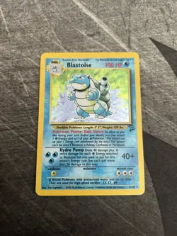 Blastoise 002/130 Base Set 2 Holo Pokemon Card MP/HP - Image 1