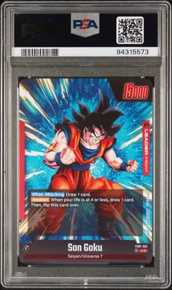 Dragon Ball Card English - Son Goku Leader #FB01-001 - PSA 10 - - Image 3