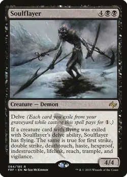Soulflayer Fate Reforged MTG MAGIC CREATURE DEMON RARE - Image 1