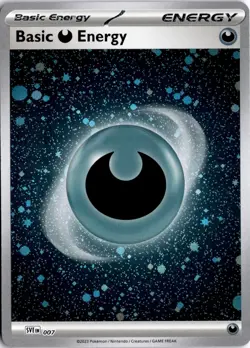 Basic Darkness Energy (Cosmos Holo) 007 Scarlet & Violet Pokemon Card TCG - Image 1