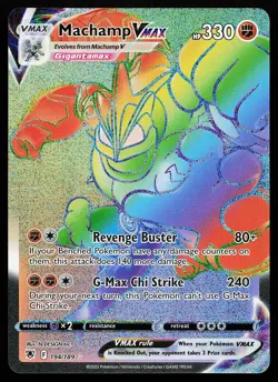 Machamp VMAX 194/189 Rainbow Rare Astral Radiance Pokemon Card - Image 1