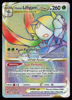 Hisuian Lilligant VSTAR 190/189 Rainbow Rare Astral Radiance Pokemon Card - Image 1