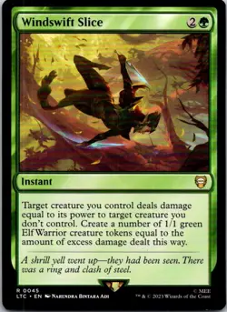 Magic the Gathering HP Windswift Slice The Lord of the Rings Commander MTG - Image 1