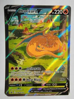 Charizard V 2022 Pokemon Black Star PROMO #SWSH260 Ultra Premimum NRMT - MINT!! - Image 1