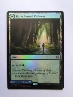 MTG Barkchannel Pathway (KHM) Kaldheim Foil Rare 251/285 - Image 1