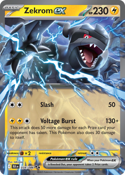 ZEKROM EX 034/086 DOUBLE RARE BLACK BOLT POKEMON NM/M - Image 3
