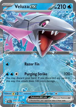 VELUZA EX 043/159 DOUBLE RARE JOURNEY TOGETHER POKEMON NM/M - Image 3