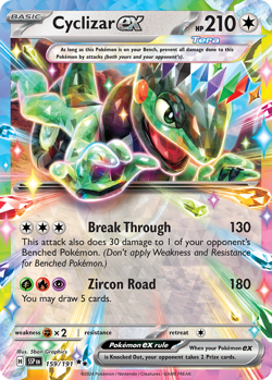 CYCLIZAR EX 159/191 DOUBLE RARE SURGING SPARKS POKEMON NM/M - Image 3
