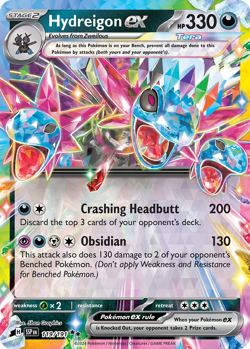 HYDREIGON EX 119/191 DOUBLE RARE SURGING SPARKS POKEMON NM - Image 3