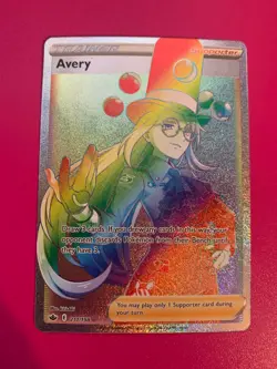Pokemon Chilling Reign- AVERY - Secret Rare Full Art- 211/198 NM - Image 1