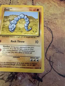 Pokemon Onix Base Set 56/102 LP Vintage WOTC 1999 - Image 3