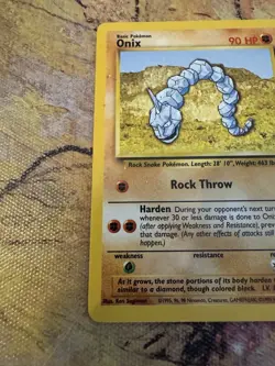 Pokemon Onix Base Set 56/102 LP Vintage WOTC 1999 - Image 4