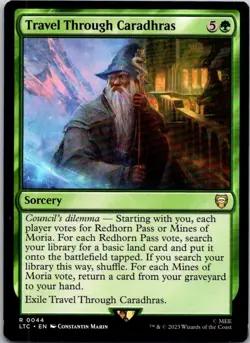 Magic the Gathering HP Travel Through Caradhras Lord of the Rings Commander MTG - Image 1