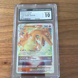 Pokemon TCG Charizard VSTAR 019/159 Crown Zenith Ultra Rare Holo CGC 10 - Image 1