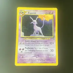 2001 Pokemon Neo Discovery Espeon 20/75 Non-Holo Rare VintageWOTC LIGHTLY PLAYED - Image 1