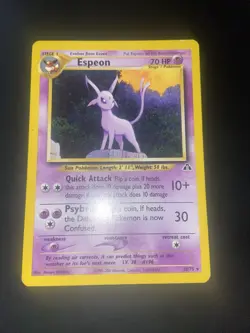 2001 Pokemon Neo Discovery Espeon 20/75 Non-Holo Rare VintageWOTC LIGHTLY PLAYED - Image 2
