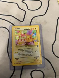 Pokemon Pikachu TCG Holo Birthday Celebrations Classic Collection NM Condition - Image 1