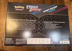 Pokemon Crown Zenith Shiny Zacian Premium Figure Collection Box Etched Promo - Image 2