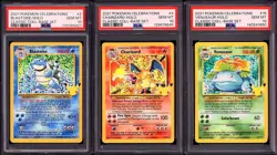 Pokemon 2021 Charizard Blastoise Venusaur Celebrations Classic Collection PSA 10 - Image 1