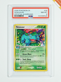 Pokemon PSA 8 Venusaur #28 Holo Ex Crystal Guardians 2006 English - Image 1