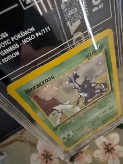 Pokemon Heracross Neo Genesis 1st Edition Holo Rare #6 TAG 8 - Image 2