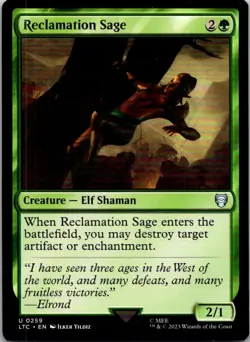 Magic the Gathering HP Reclamation Sage The Lord of the Rings Commander MTG - Image 1