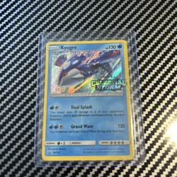 Pokemon TCG Kyogre STAFF SM129 Stamp Prerelease Promo SM Celestial Storm - NM - Image 1