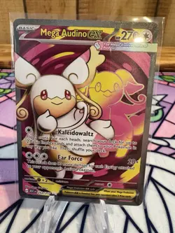 Mega Audino EX 253/217 XY Ancient Origins Secret Rare Full Art Holo HP 210 - Image 1
