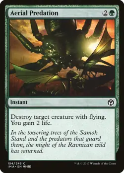 Aerial Predation 154 IMA Common 2017 Green Instant Destroy Flying MTG BD - Image 1