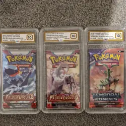 2024 Pokemon Temporal Forces Foil Pack Iron Leaves Art PG Graded Gem Mint 10 - Image 1