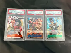 One Piece 3rd Anniversary WINNER 3 Brothers Luffy Sabo Ace Sequential PSA 10 - Image 1