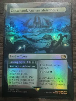 Zanarkand, Ancient Metropolis (Borderless) (Foil) Magic MTG Final Fantasy 0314 - Image 1