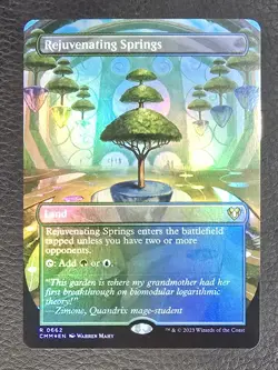 MTG Rejuvenating Springs - Foil - Borderless, NM-Mint, English Commander Masters - Image 1