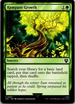 Magic the Gathering HP Rampant Growth The Lord of the Rings Commander MTG - Image 1