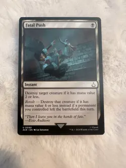 1 x Fatal Push - Universes Beyond: Assassin's Creed - NM-Mint - MTG Regular - Image 1