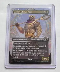 Zahur, Glory's Past #370 Aetherdrift Borderless Rare Legendary Creature MTG NM/M - Image 1