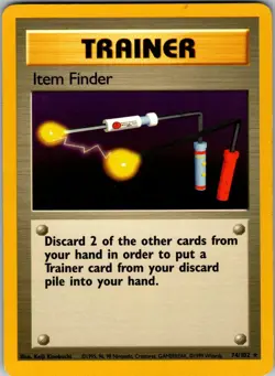 ITEM FINDER 074/102 - POKEMON BASE SET - NM - Image 1