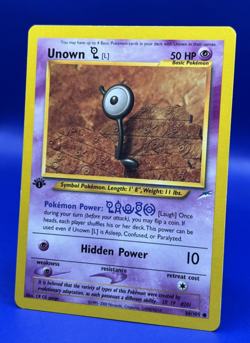 2000 Pokemon Card Unown L 86/105 1st Edition Neo Destiny Common LP - Image 3