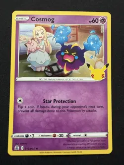 COsmog #013/025 Celebrations Pokemon Holo Card TCCCX - Image 1
