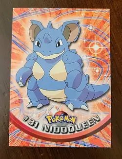 MP! BLUE Label Nidoqueen #31 1999 - Pokemon Topps TV Animation Edition Series 1 - Image 1