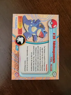 MP! BLUE Label Nidoqueen #31 1999 - Pokemon Topps TV Animation Edition Series 1 - Image 2