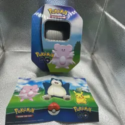 Disney Pokemon Go Chancy Tin. EMPTY. Comes With Stickers Though - Image 1