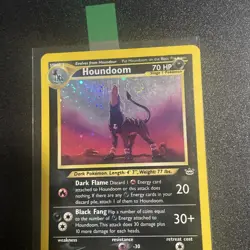 Unlimited Houndoom Neo Revelation - Holo Rare 8/64 SWIRL- Pokemon Card - Image 1