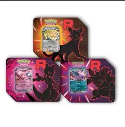 *PRE-ORDER* Pokemon Team Rocket Tin Set of 3 - Image 1