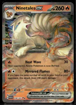 Ninetales ex SV: Scarlet & Violet 151 038/165 LP Pokemon TCG | Buy 10 Get 10 Fre - Image 1