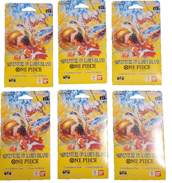 One Piece OP-15 Adventure On Kami's Island Sleeved Booster Pack Lot Of 6 Sealed - Image 1
