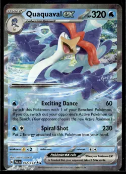 Quaquaval ex - SV02: Paldea Evolved 052/193 LP Pokemon TCG | Buy 10 Get 10 Free - Image 1